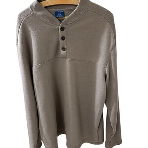 Puritan Men’s 3 button Size Xl 46-48 Pullover Long Sleeve 100% Polyester